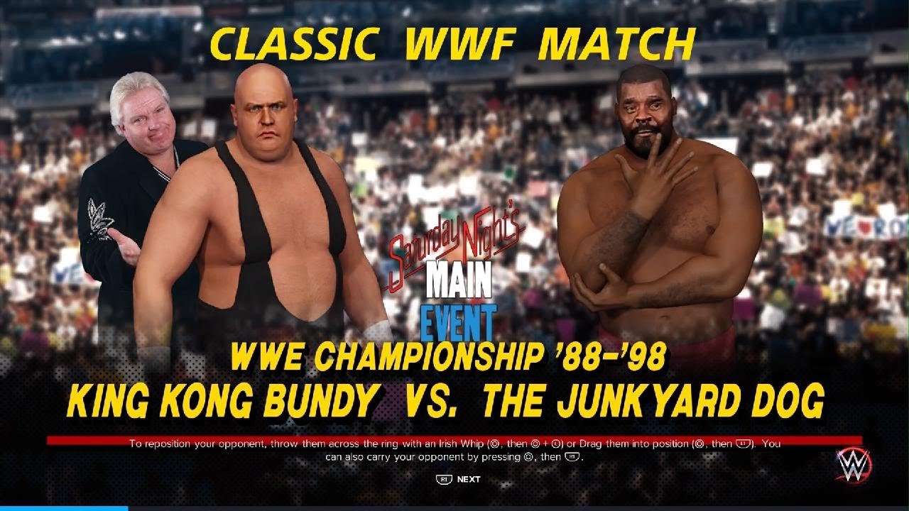King Kong Bundy vs. Junkyard Dog - WWE Championship Match