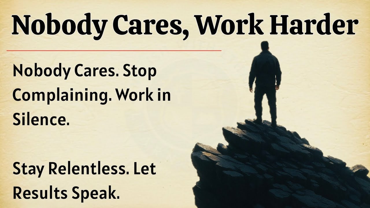 Nobody Cares &ndash; Work Harder | Stop Seeking Validation & Become Unstoppable | Motivational Video 🔥