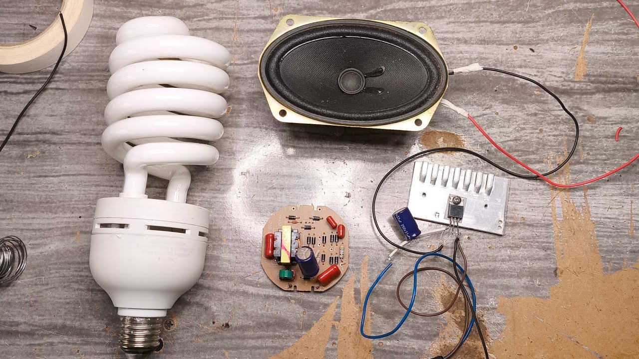 Como Transformar uma Lâmpada em um Amplificador de Áudio Caseiro