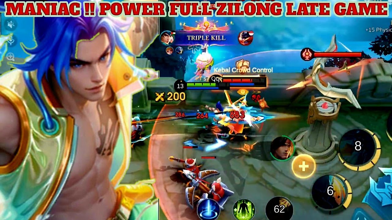 MAMPUKAH ZILONG EXP MELAWAN GATOT DAMAGE ‼️ Mobile Legends