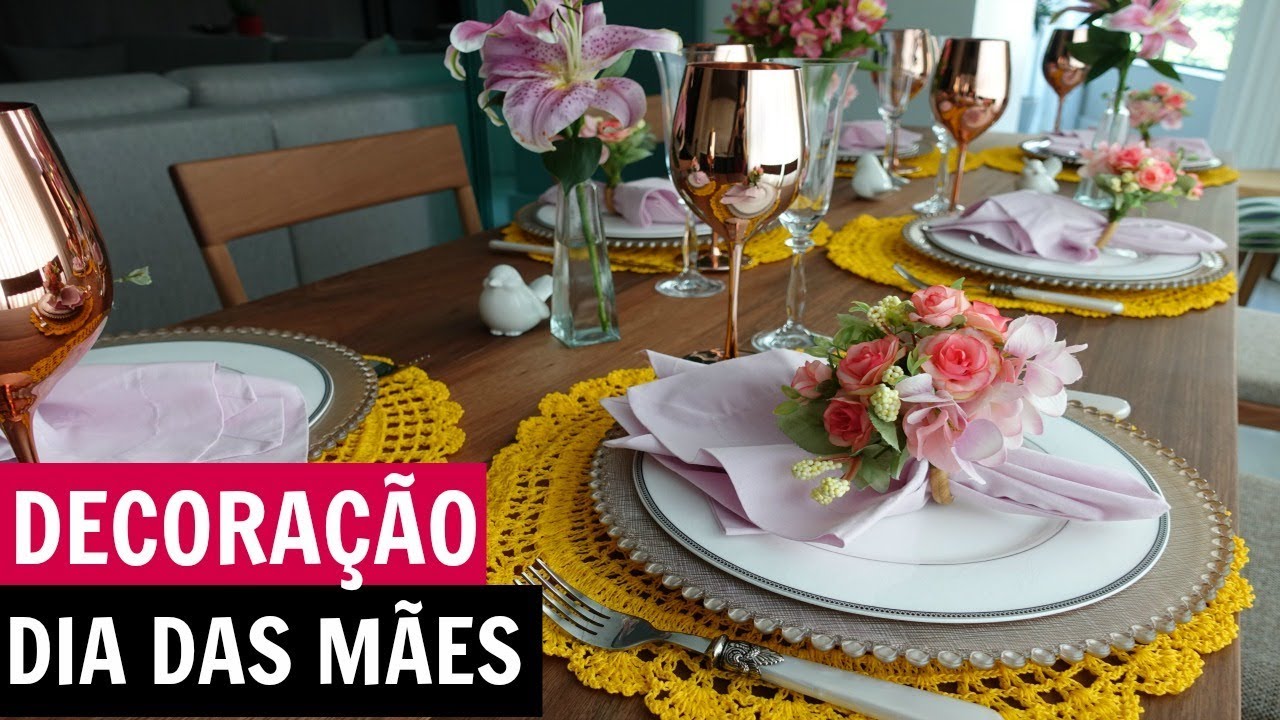 MESA POSTA PARA O DIA DAS MÃES | DECORAÇÃO