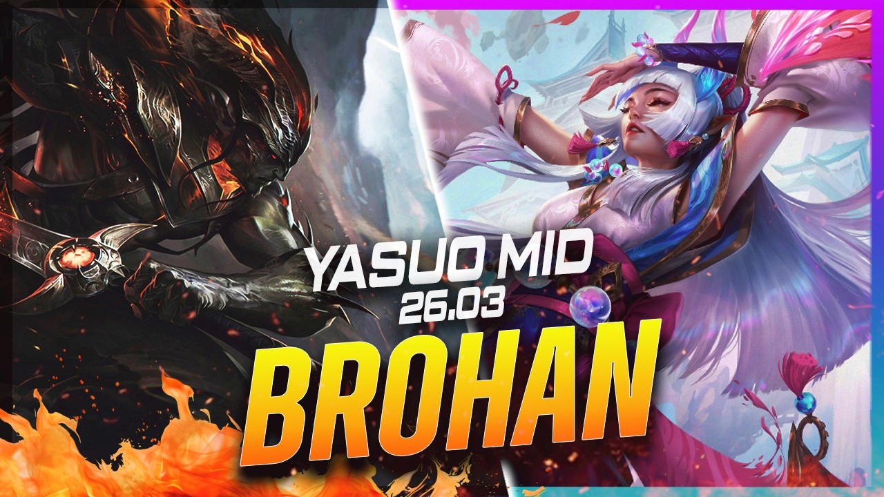 BROHAN - Ясуо против Синдры на мидлейне, патч 26.3 - Геймплей за Ясуо в ранге претендента