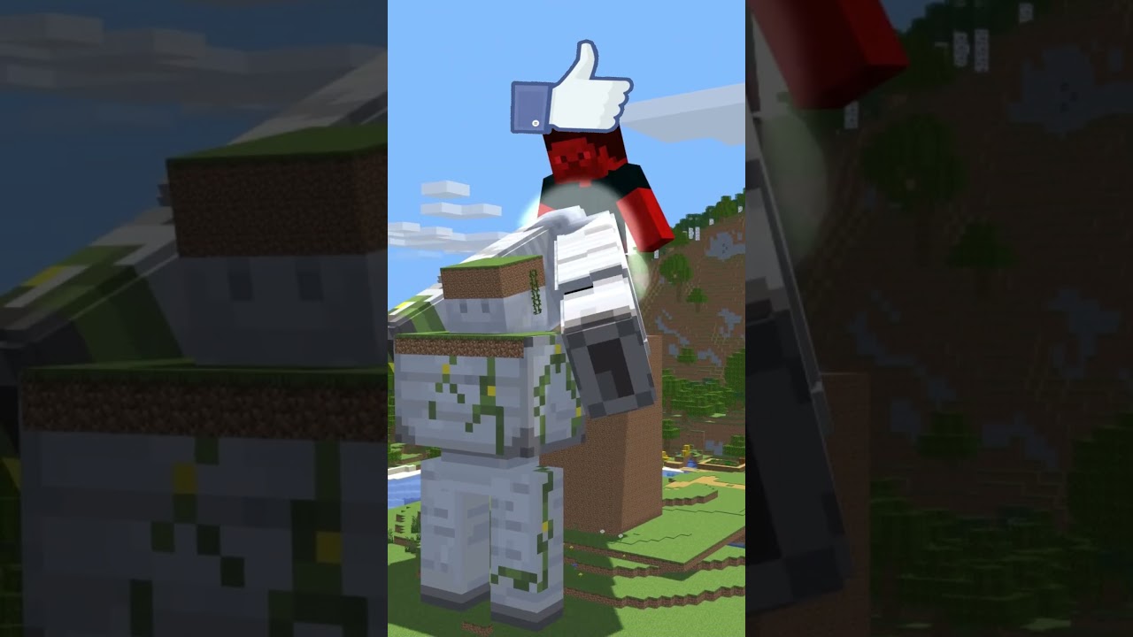 Giant Mega Golem vs. Giant Steve! | Minecraft Animation