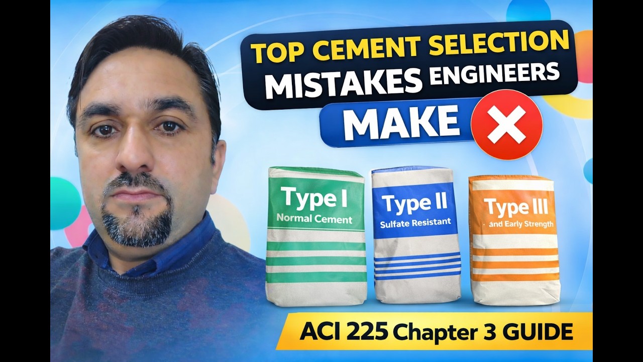 17 Lecture: Top Cement Selection Mistakes Engineers Make  ACI 225 Chapter 3 Guide