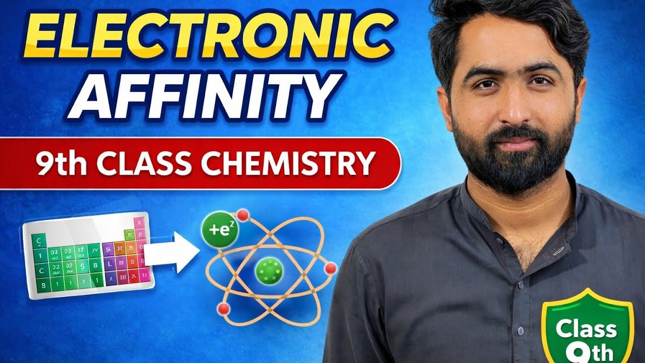 Electronic Affinity | 9th Class Chemistry | Periodic Table Trend | Easy Explanation