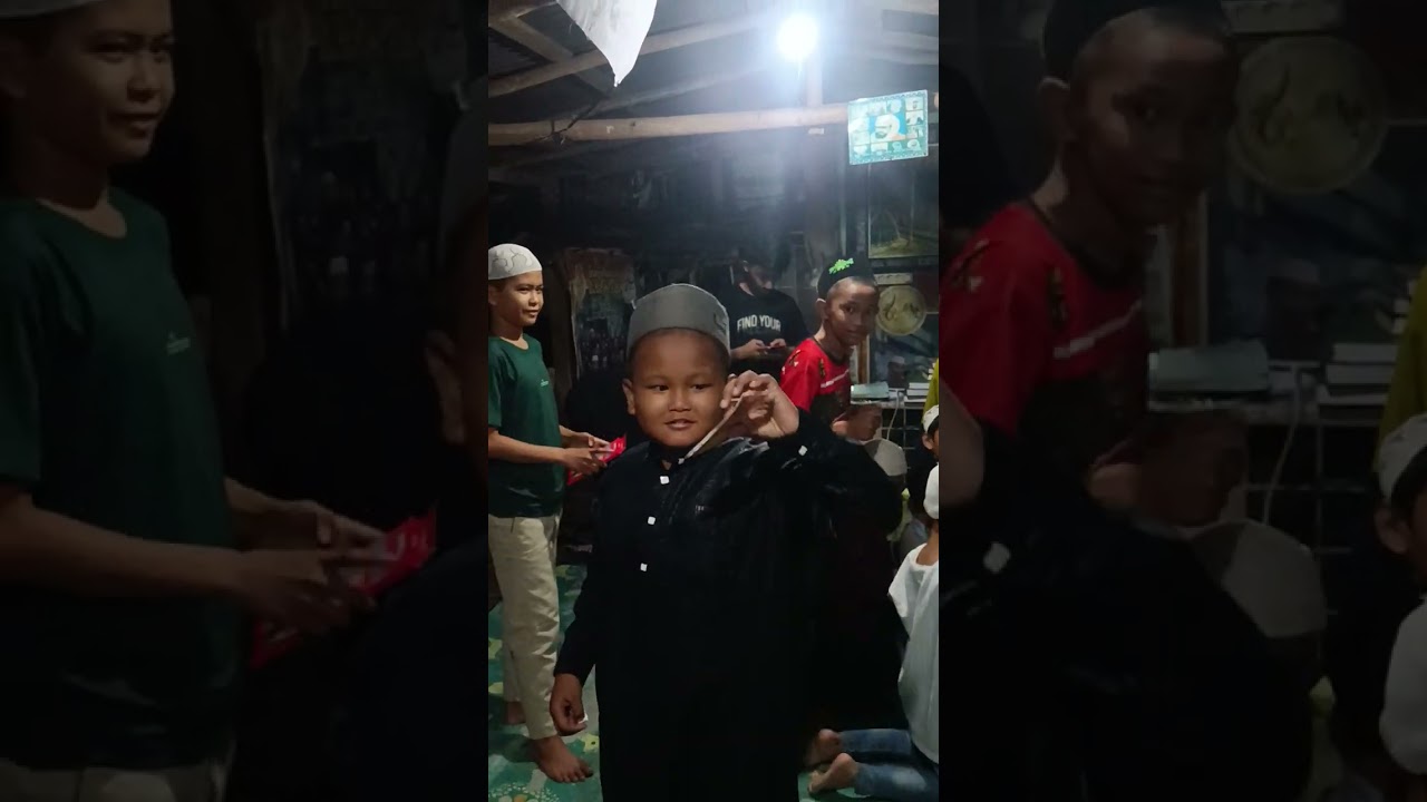 Setelah mengaji, pembagian doorprize untuk anak² di Posko Kidul, berkah Al Qur'an 