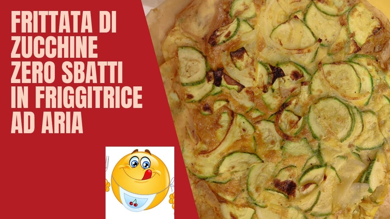 frittata zero sbatti con e cipolla in friggitrice ad aria
