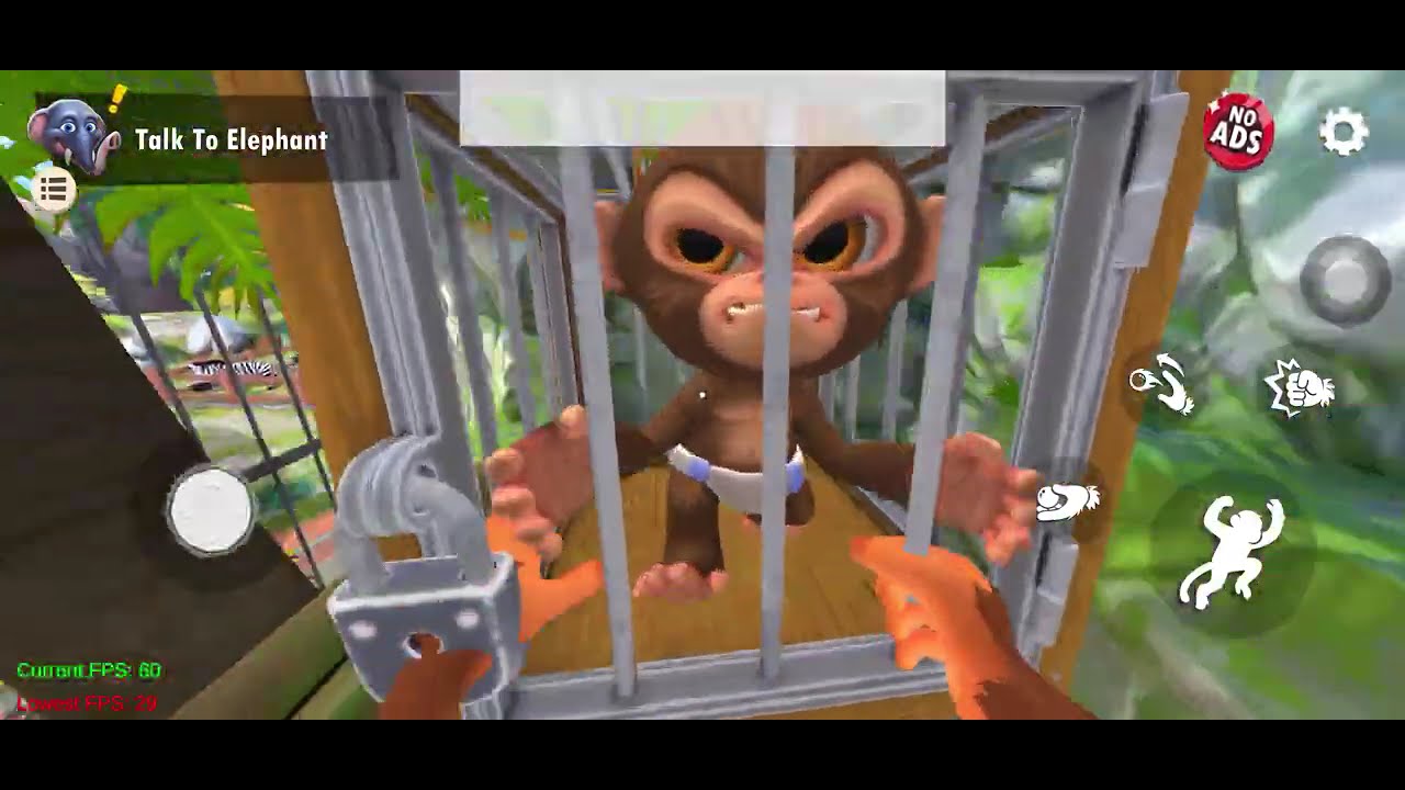 I am monkey oynadım | Kadının kafasına muz fırlattım 1. Bölüm #monkey #funny #gameplay 