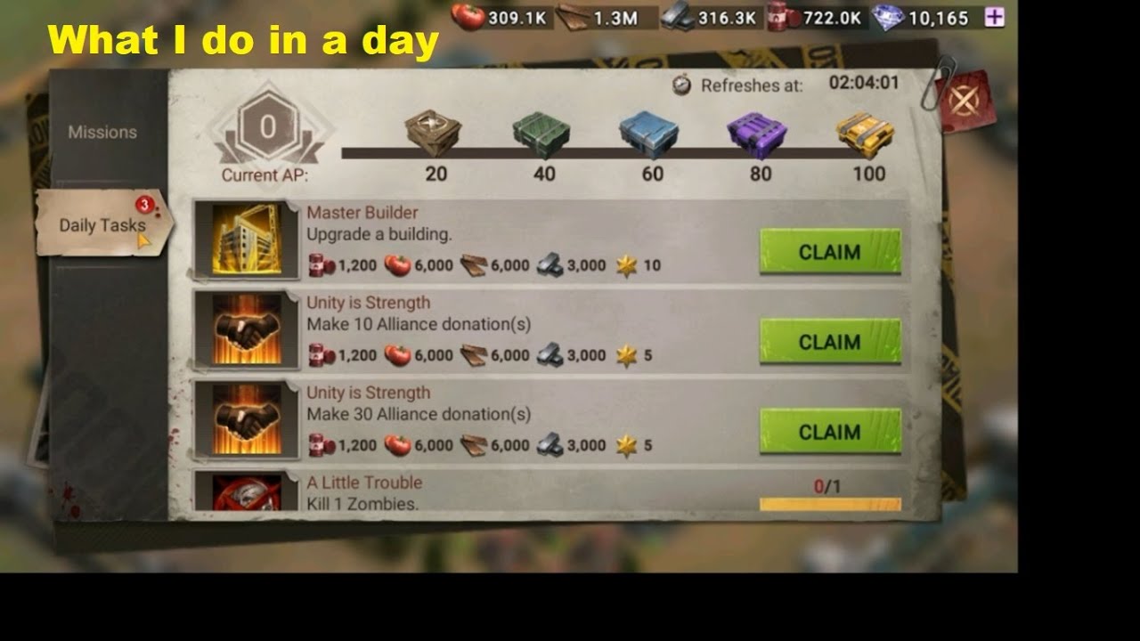 What I do in a day | Doomsday: Last Survivors