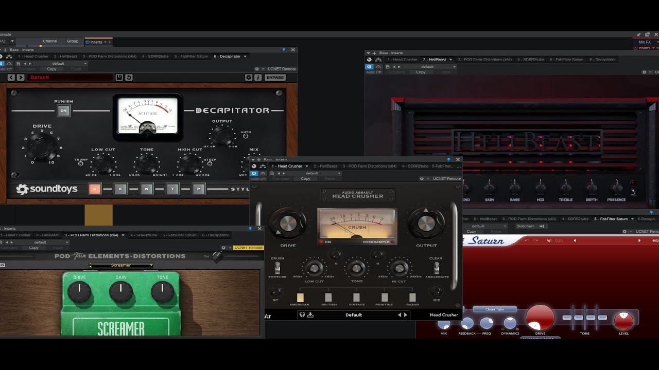 Distortion / Saturation Plugins on Bass