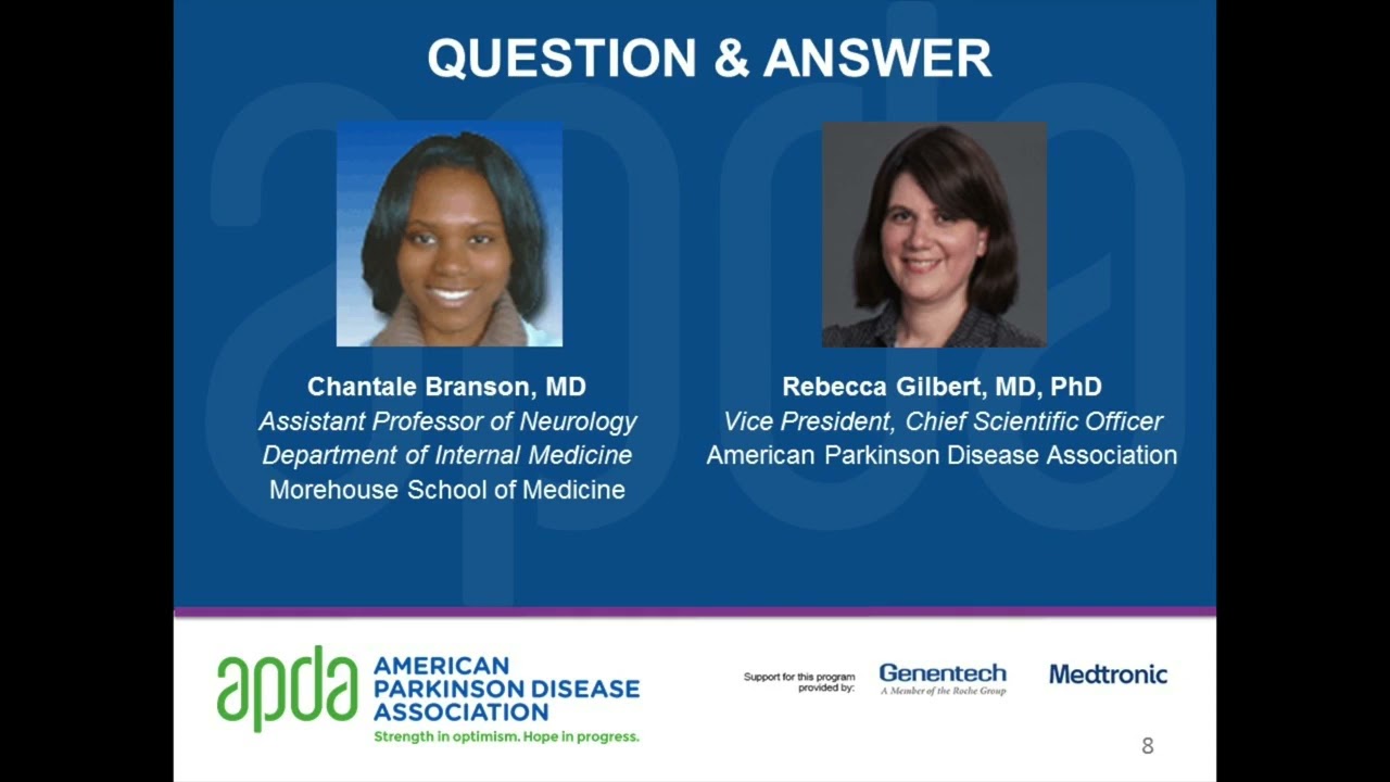 Dr. Gilbert Hosts: Parkinson's Disease and the African American Community with Dr. Chantale Branson