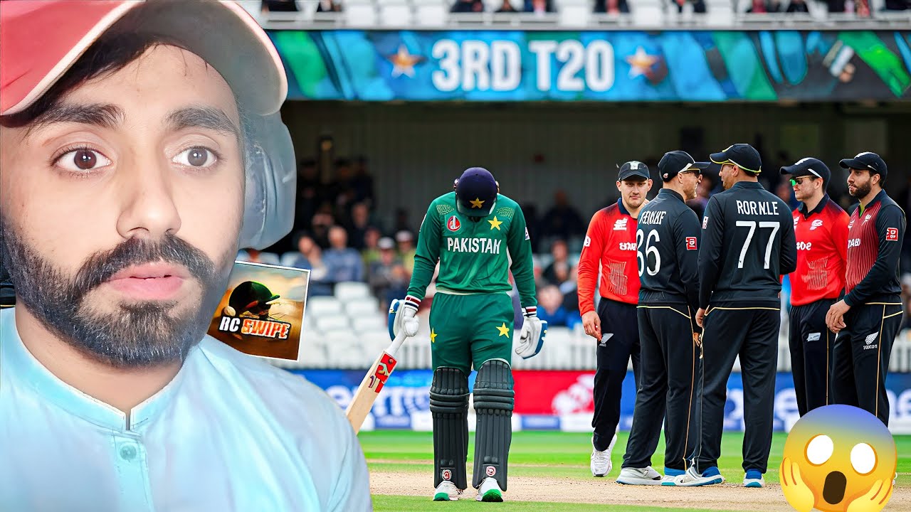 KIA LEARN LANY KA TIME TO NAHI🤔3RD T20 PAKISTAN VS NEW ZEALAND RC SWIPE GAMEPLAY IN HINDI URDU