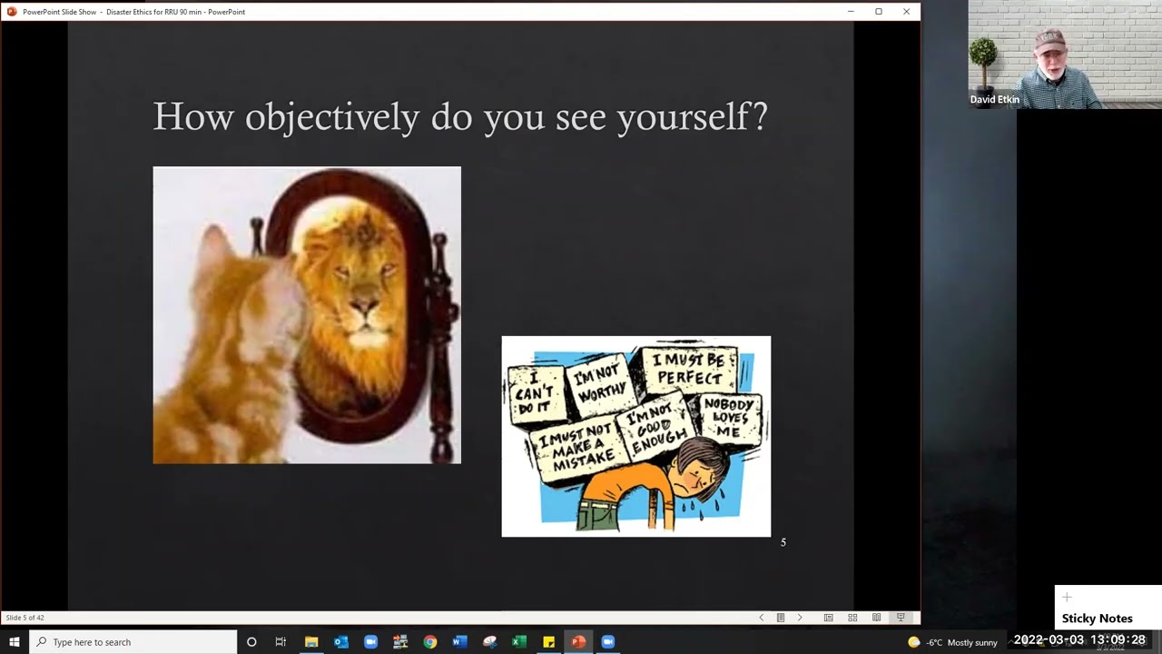 Disaster Ethics - an overview