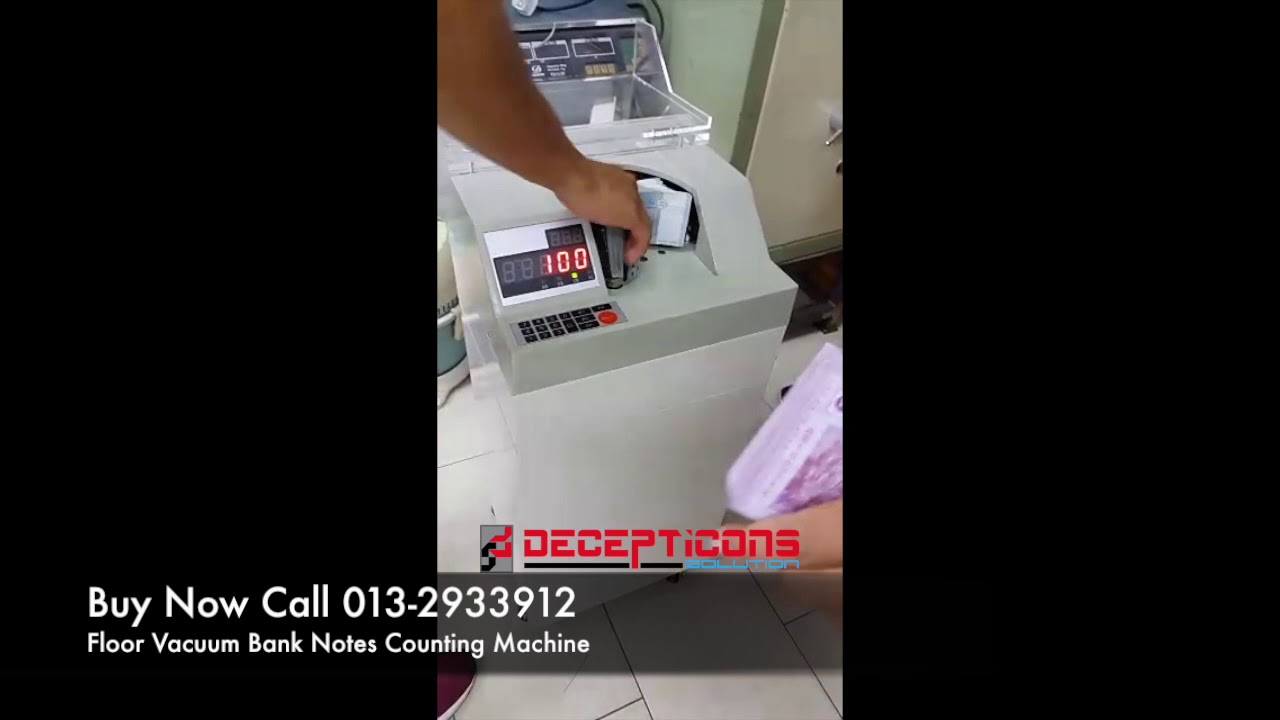 Floor Vacuum Notes Counting Machine