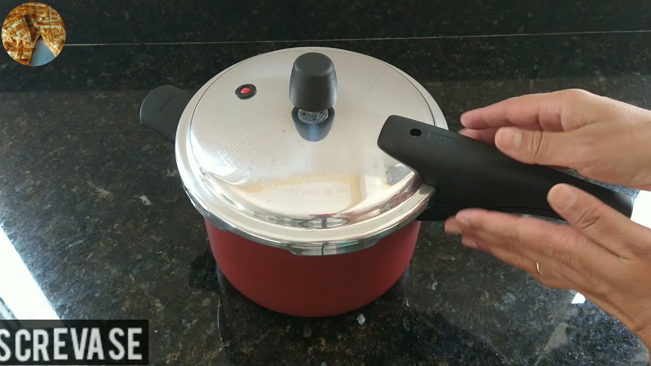 Dica pra você tampar a panela de pressão| Como curar panela ante aderente |@tramontina