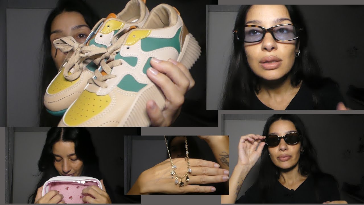 ASMR HAUL SHEIN PIENO DI ACCESSORI CARINI E SCARPE 🕶️👟