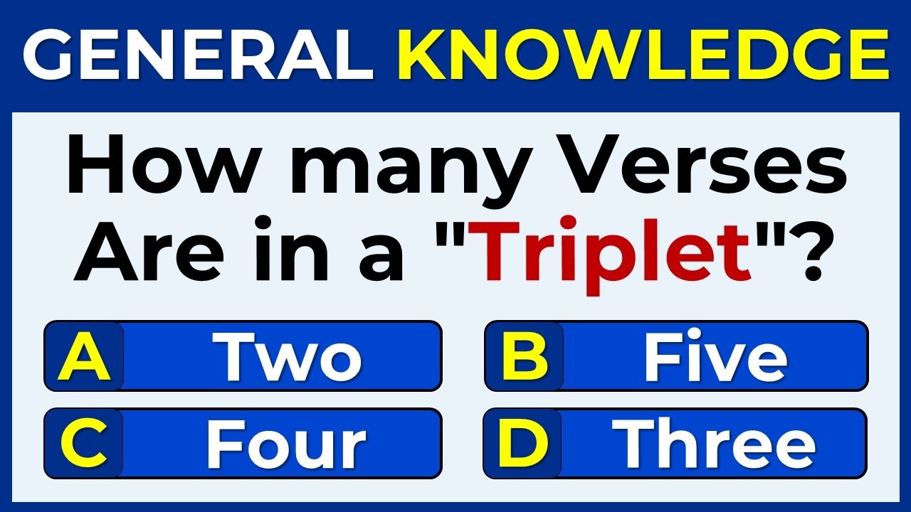 Your Mind Is Very Sharp If You Pass This General Knowledge Test! 📖 50 Questions Challenge!