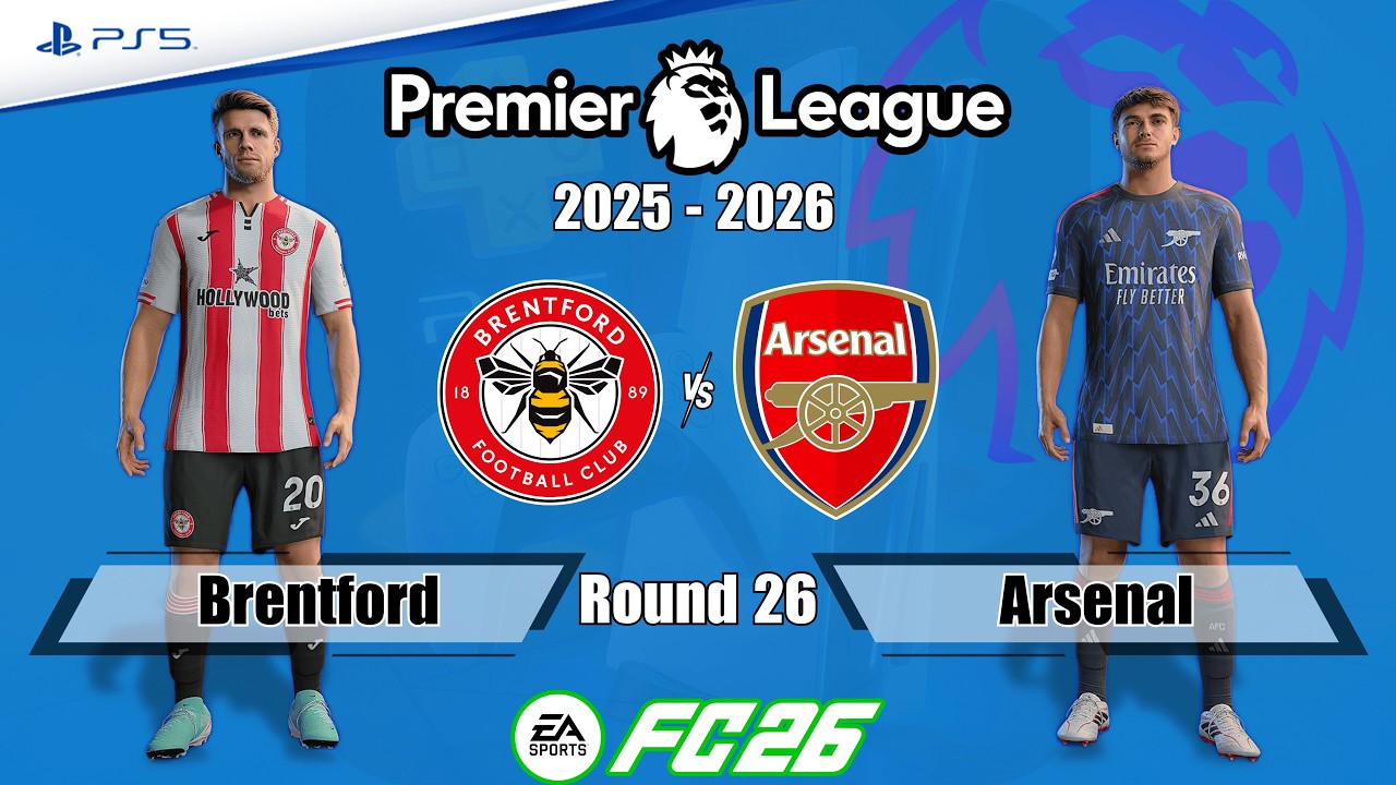 Brentford vs. Arsenal | Premier League 25/26 | Full Match | FC 26 - PS5™[4K]
