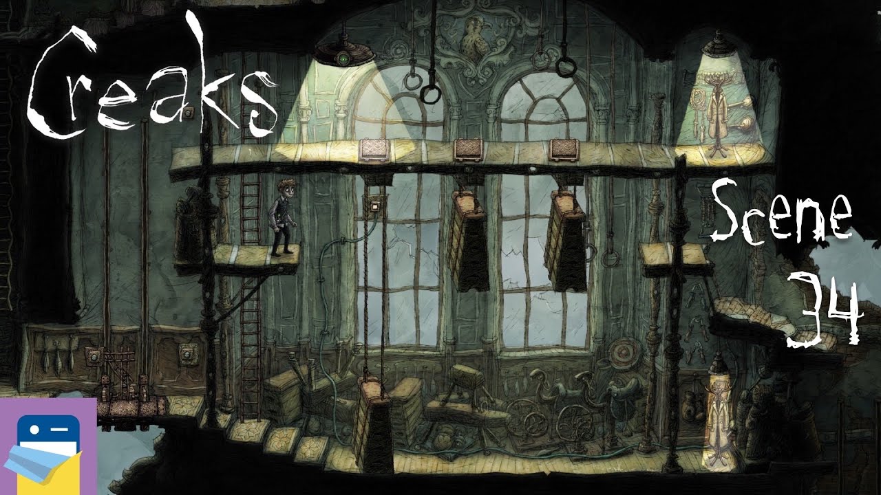 Creaks: прохождение сцены 34 и игровой процесс iOS Apple Arcade (от Amanita Design)