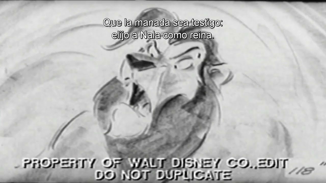 Scar quiere que Nala sea su reina (escena eliminada de El Rey Le&oacute;n con subt&iacute;tulos en espa&ntilde;ol)
