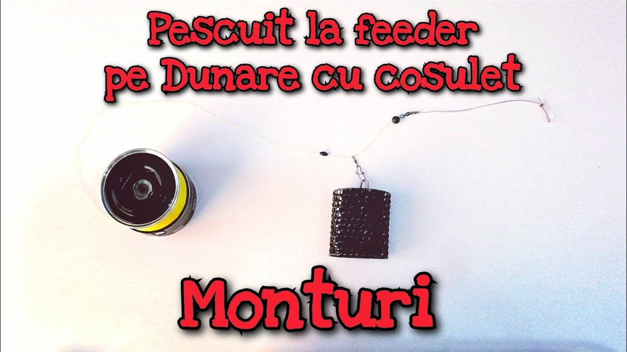 3 MONTURI pentru pescuitul la FEEDER pe DUNĂRE cu COȘULEȚ
