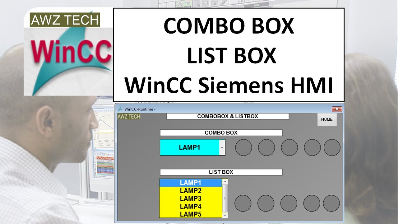 COMBO BOX & LIST BOX WinCC Siemens HMI