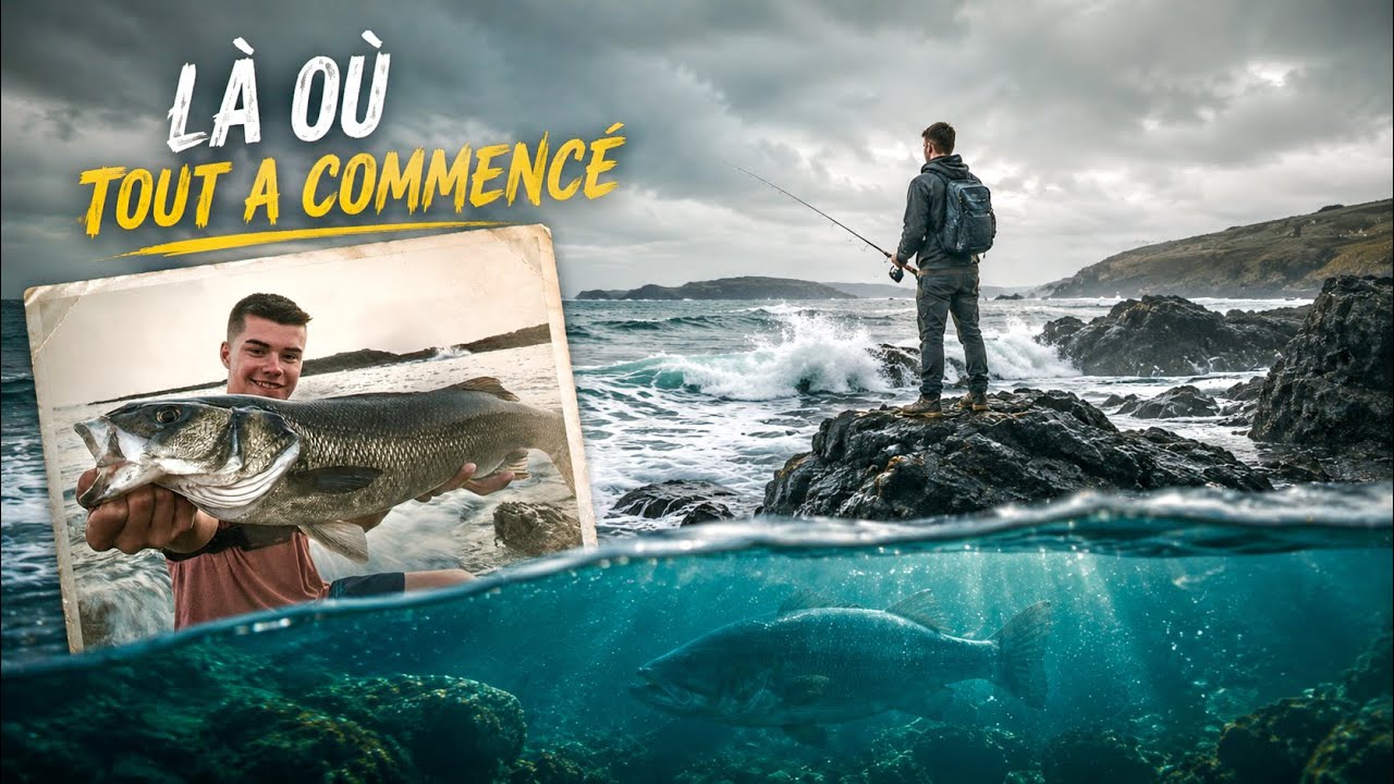 C'est juste là que tout a commencé, j'ai bien fait d'y retourner pêcher !! (pêche au leurre en mer)