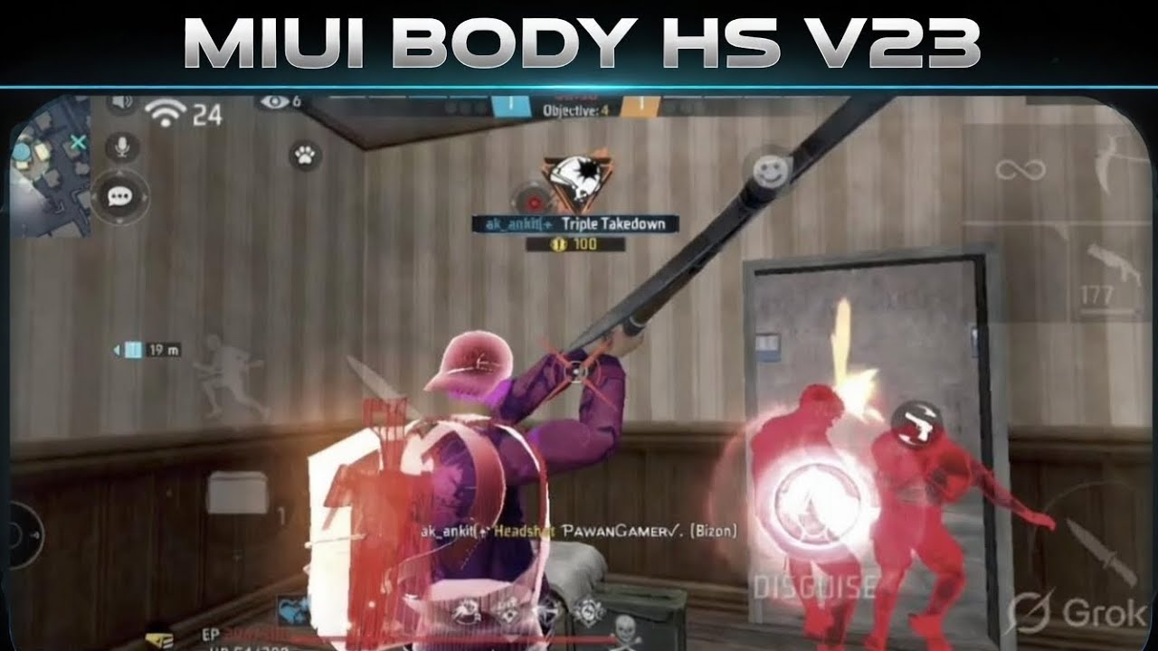 OB52 miui Headshot SENSI HEADSHOT SCARLET APP For Android 2X More SeNsi ONLY HEADSHOTS 🤯Free Fire
