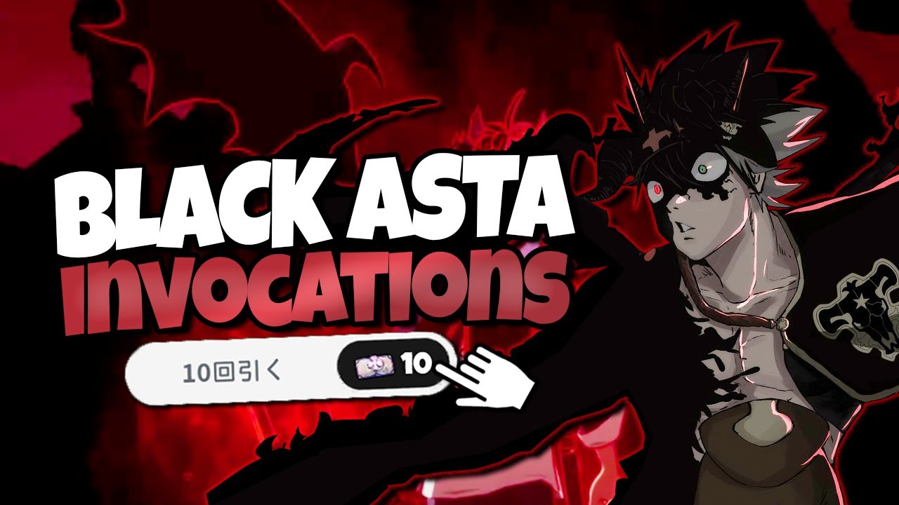 LA MALEDICTION CONTINUE ? Invocation Black Asta (Black Clover Mobile JP)