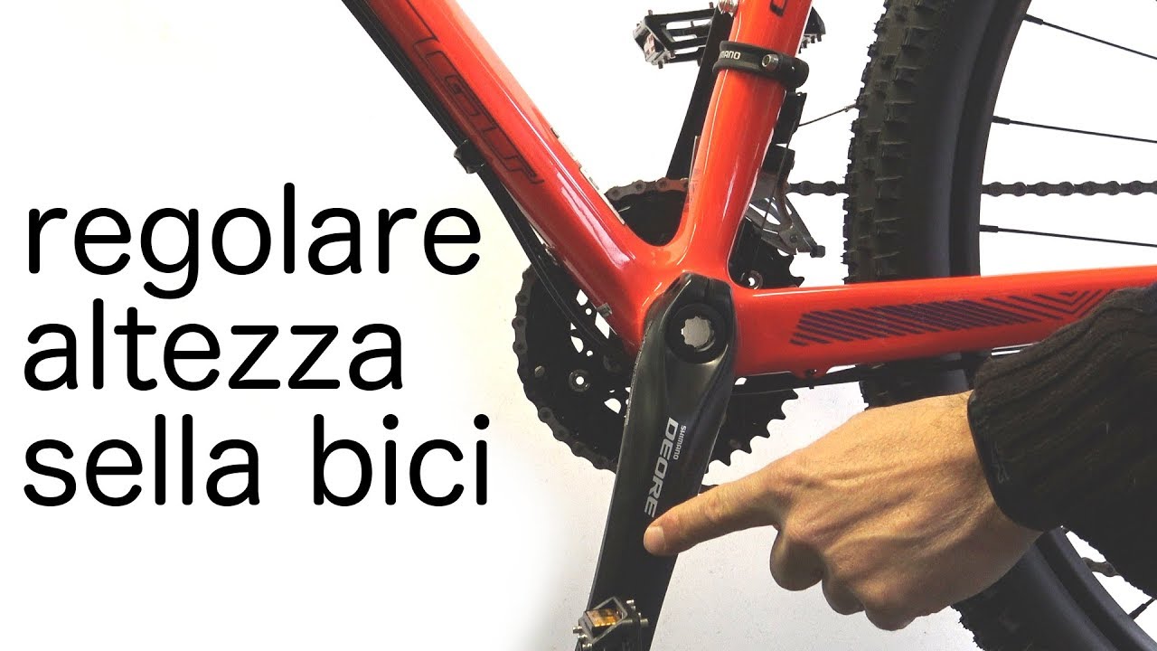 COME REGOLARE ALTEZZA SELLA DELLA BICI