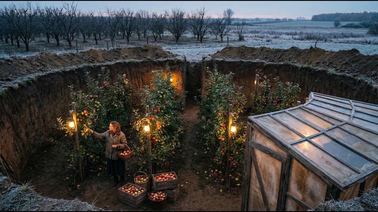 Neighbors Called Her Underground Orchard Insane — Until Her Apples Survived the Killing Frost