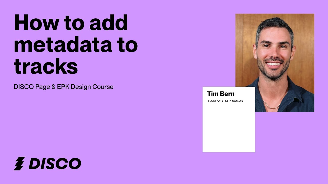 How to fill out metadata for an EPK in DISCO