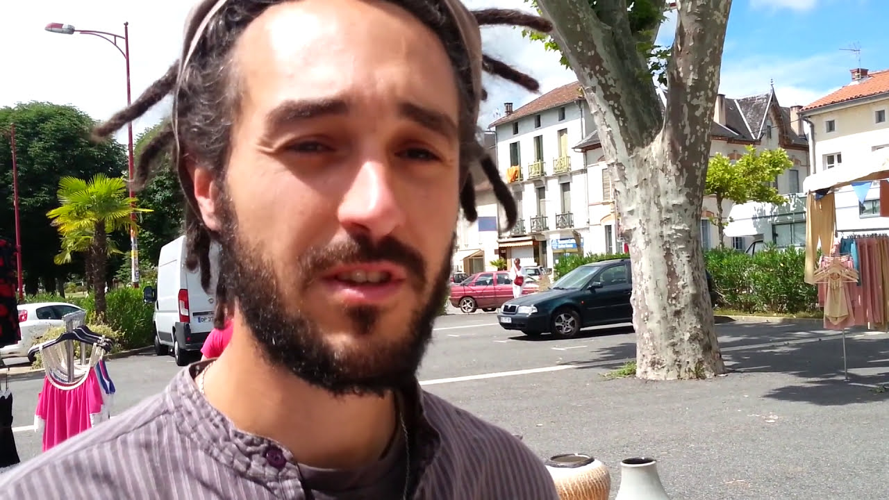 Marché de Salies du Salat avec Anthony le potier