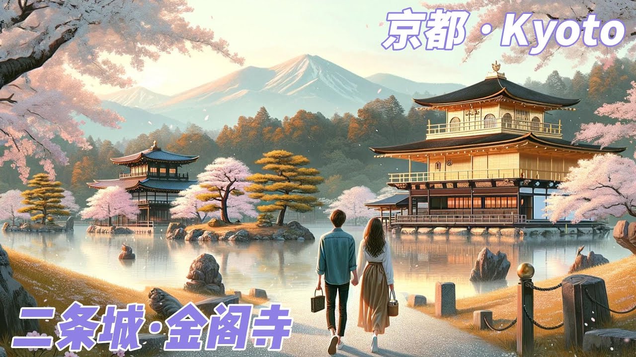 春风古道，樱花初绽，游览大阪的二条城与金阁寺，听足利幕府和德川幕府的故事 | 日本EP07