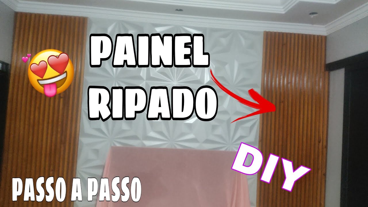 Diy / Como fazer um painel Ripado/ faça vc mesma