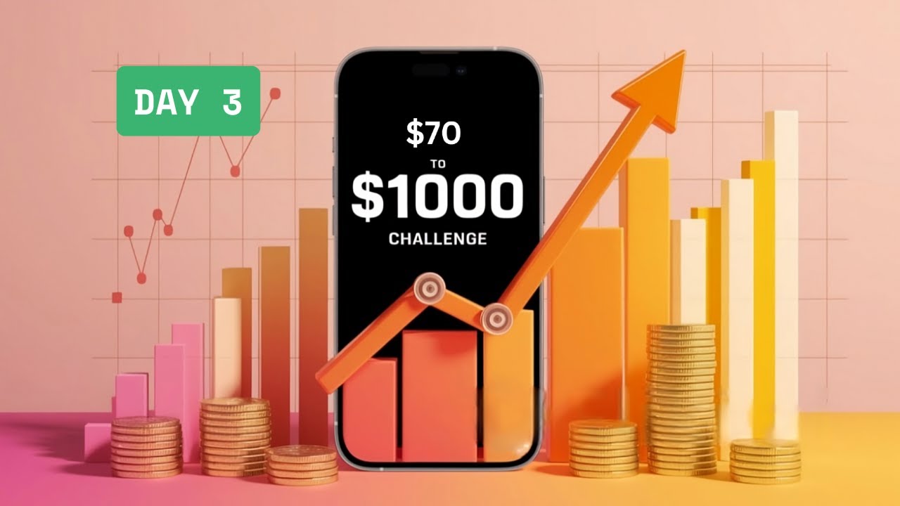 Convert $70 to $1000 ONLY Using Copy Trading | Day 3 | HFT | Vantage Exness Copy Trading