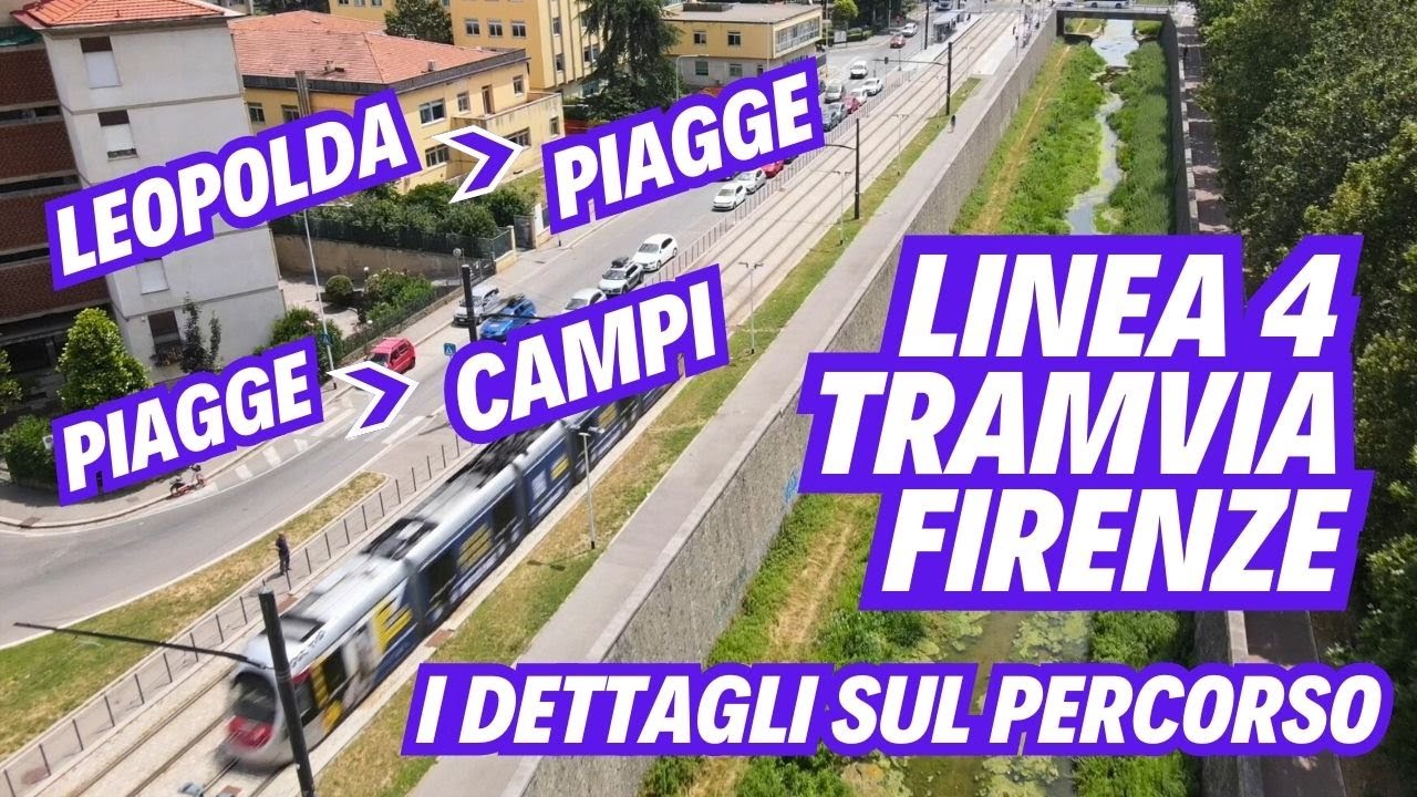 🚇Tramvia Firenze: i dettagli e il percorso della futura linea 4.1 Leopolda-Piagge e 4.2 Piagge-Campi
