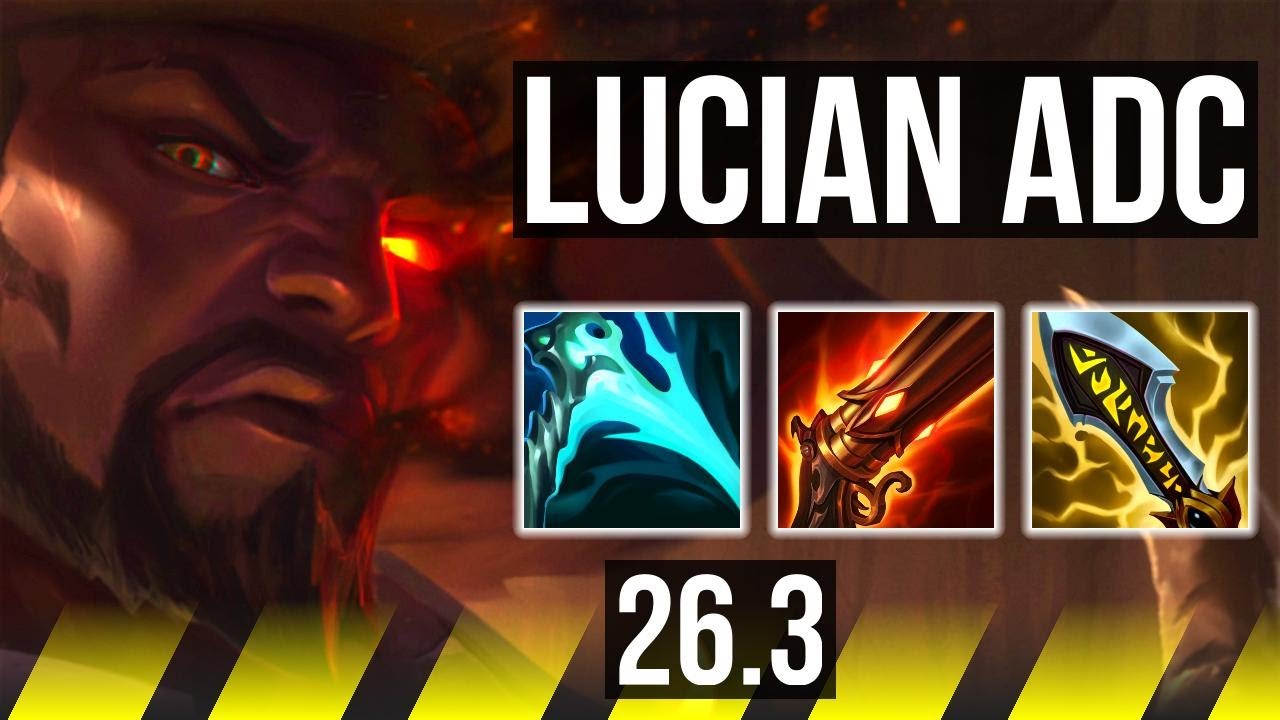 LUCIAN & Nami vs CAITLYN & Nautilus (ADC) | Good KDA: 14/1/12 | KR Master | 26.3