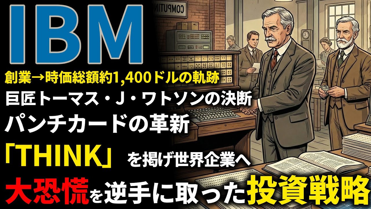 ゼロイチ：IBM創業期を西口一希が解説。時価総額約20倍（1970年代）の軌跡、マニュアル作業を自動化した「パンチカード」と事務処理革命とは