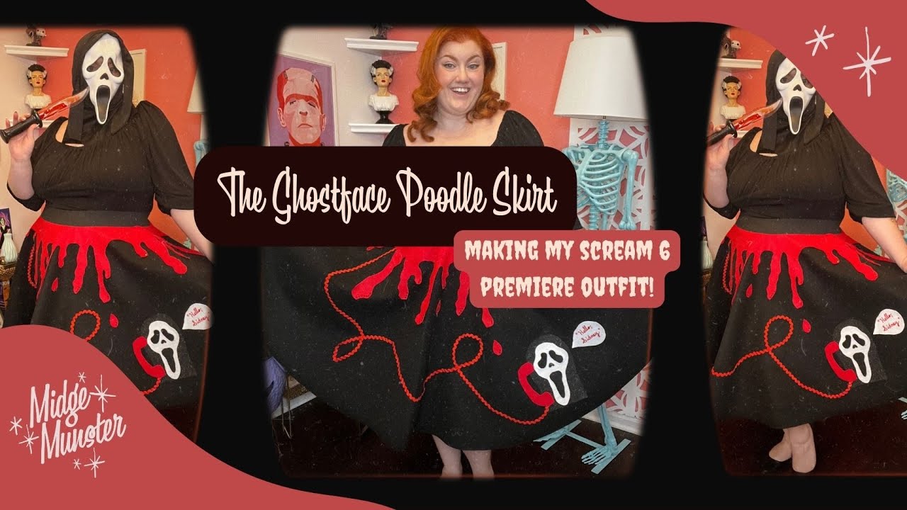 The Ghostface Poodle Skirt | Making My Outfit for the Scream 6 Premiere!