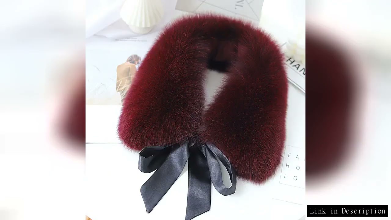 Real Fox Fur Collar For Ladies Fashion Neck Warmer Fur Scarves Jacket Coat Decor Collar Winter Fur S