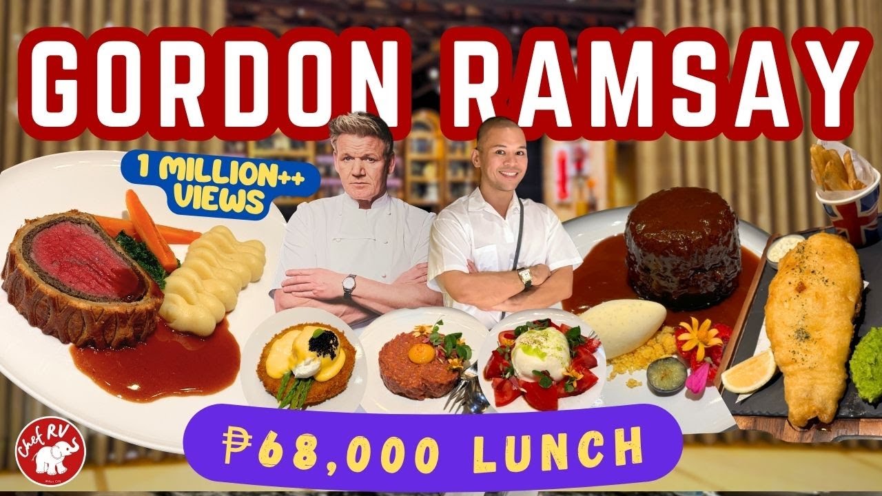 ₱68,000 LUNCH AT GORDON RAMSAY, WORTH IT BA? | Team Chef RV