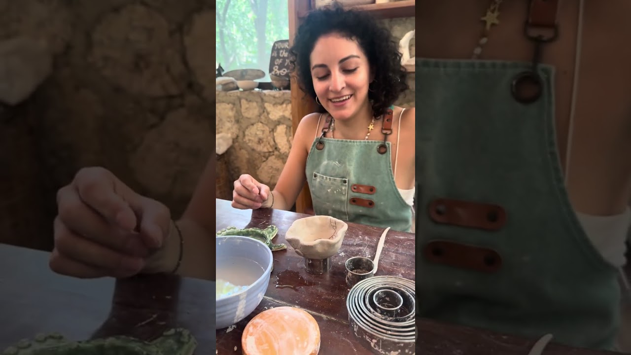 I Made My 1st Teacup - and its for Richard Rudd 🧬 (Ceramics + Intention) at Holistika Tulum