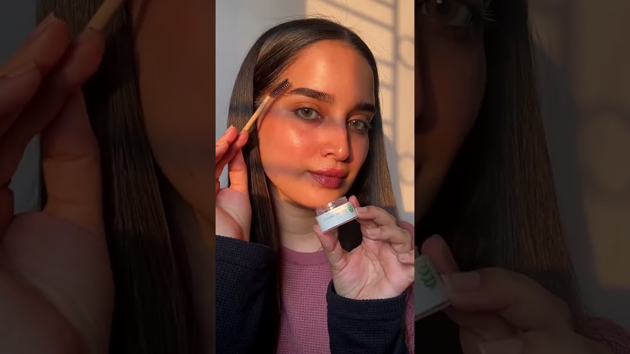 Noor skincare Eyebrow Gel with Brush Long Lasting Eyebrow Enhancer Fix & Setting Gel with Castor Oil