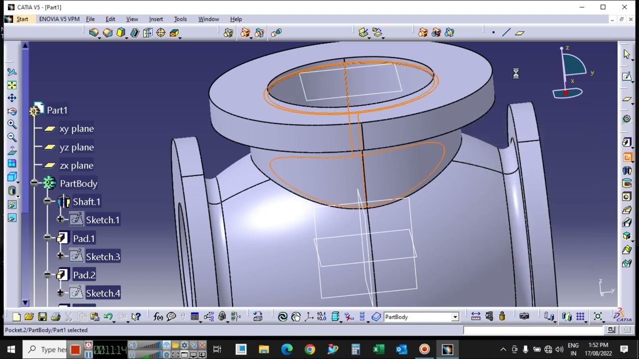 stop Valve body design | 2022