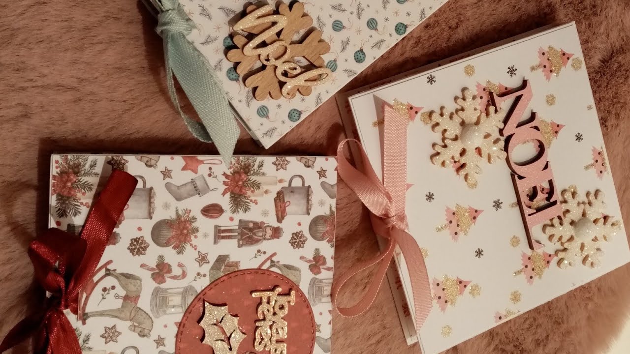 TUTO PETITS CADEAUX DE NO&Euml;L POUR PETITS TR&Eacute;SORS #SCRAPBOOKING #CHRISTMAS #DOITYOURSELF #homemade