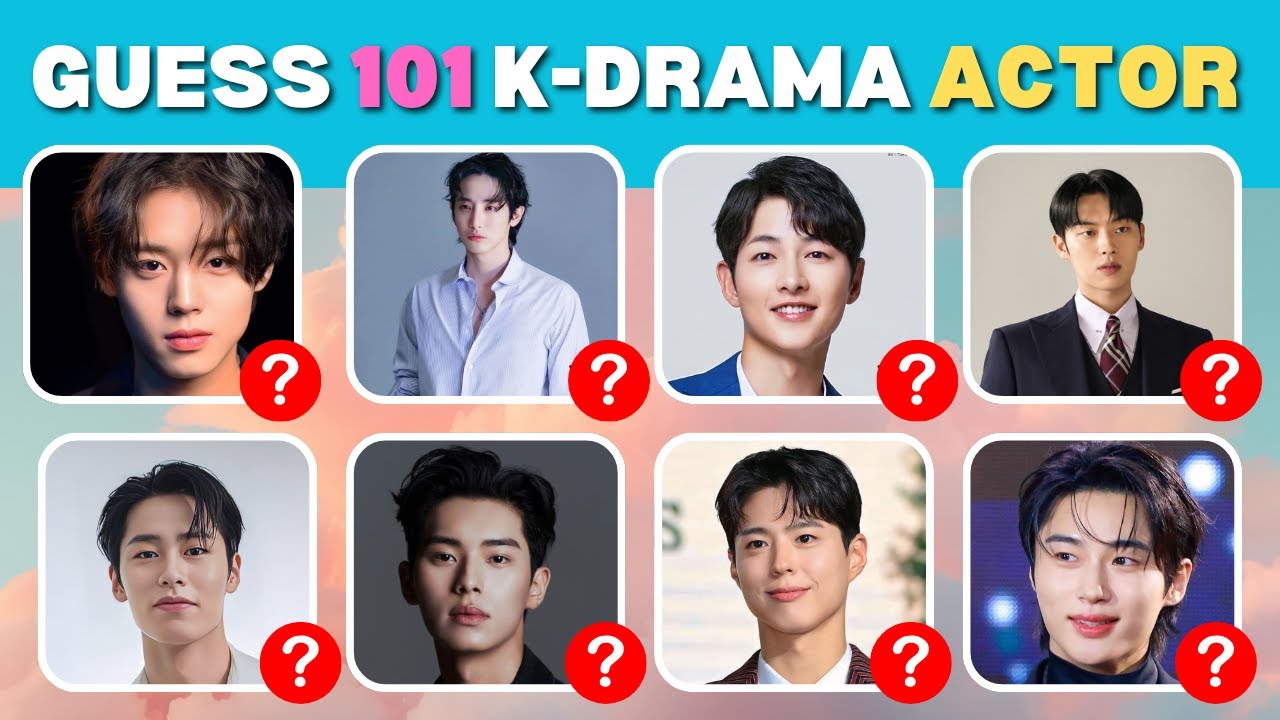 Guess the 101 Korean Male Actors | K-Drama Quiz Challenge