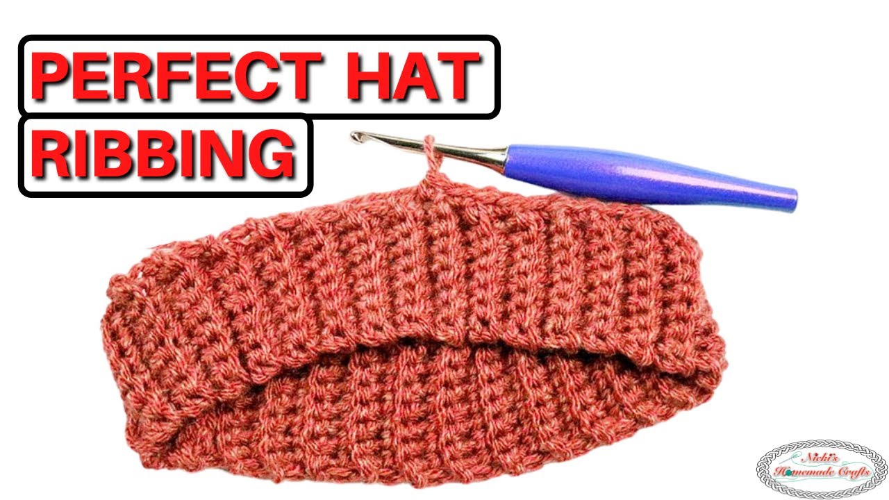 How to Crochet RIBBING on HATS - Bottom Up