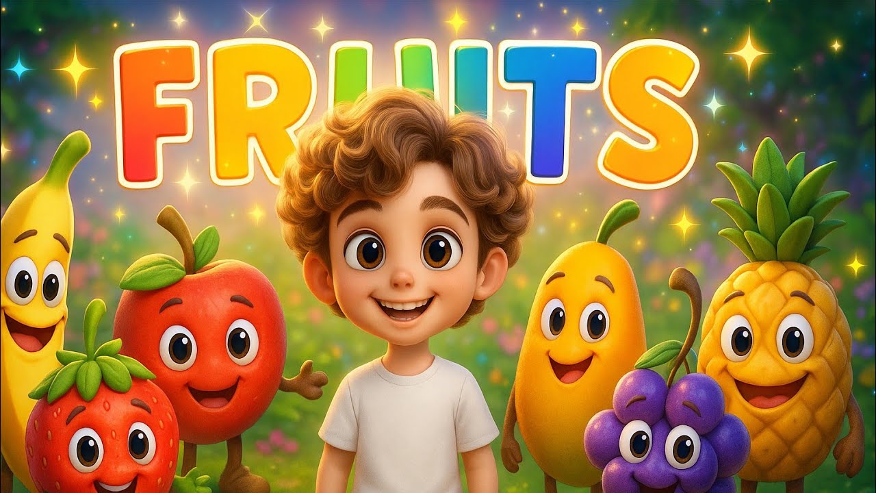 Learn Fruit Names with Selim 🍓🍌 | Fun and Easy for Kids!&rdquo; الفواكهة بالانجليزى