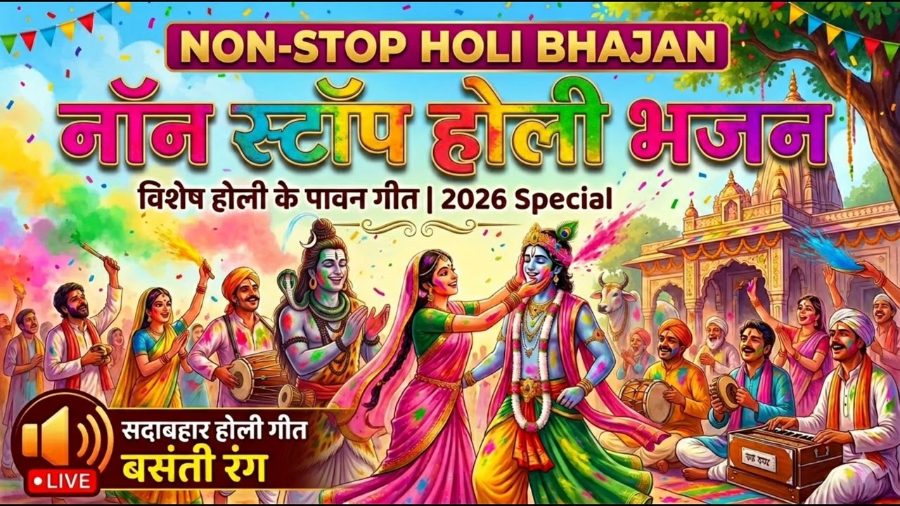 🚩भोलेनाथ और बांके बिहारी के रंग  | 2026 Non-Stop Holi Bhakti Geet🚩 @Ramstudio12 
